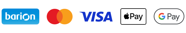 Barion Smart Payment – elfogadott fizetési módok: Barion, Mastercard, Visa, Apple Pay és Google Pay